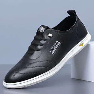 Fashionkinian SP50 TERBARU Sepatu Kulit Casual Pria Import Tren Kekinian Sepatu Laki Keren Gaya Korea Model Terbaru 2025 Sepatu Sol Lembut Nyaman Untuk Sehari - hari Sepatu Pria Kerja Kantor Sepatu Cowok Jalan Sepatu Pria Simple Elegan Sepatu Kuliah