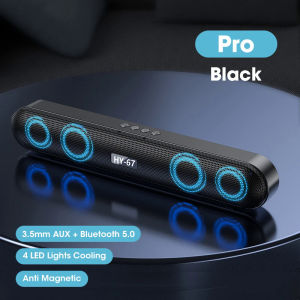 Computer Soundbar Desktop Bluetooth Speakers Rechargeable 6D Deep Bass Stereo Subwoofer AUX Wired For Laptop PC TV Loudspeaker