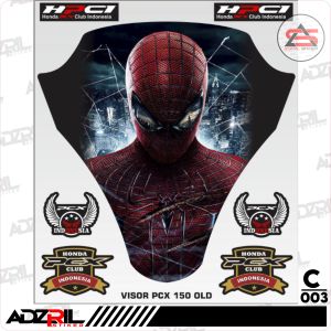 Stiker visor  Winshield honda pcx 150 Old / stiker  Winshield   keren /  stiker visor gambar spiderman / stiker visor gambar joker / stiker visor gambar