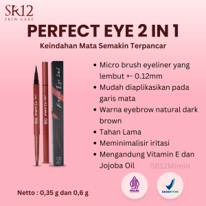 SR12 Perfect Eye 2in1 Eyebrow And Eyeliner Tahan Lama