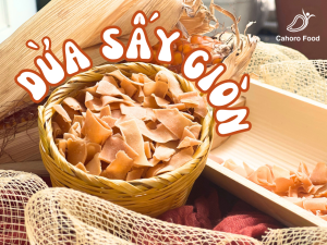 Dừa Non Sấy Giòn Không Đường Organic CAHORO FOOD