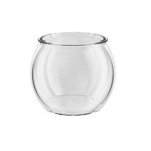 STARRY Plastic Round Fish Bowl Ultra Clear Goldfish Bowl Fish Viewing Tank Portable 360-Degree View Small Aquarium Decoration
