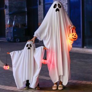 YOUSHI TOP Polyester Halloween Ghost Cloak Cape Photo Pros Pumpkin Light Cosplay Costume Creative Clothing Props Elf Dress Up Costumes Women