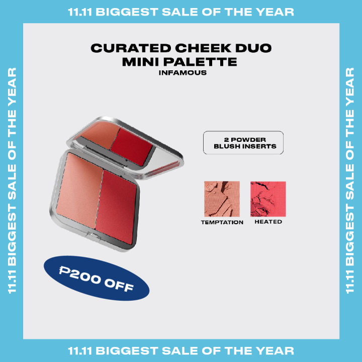 Issy Curated Cheek Duo Mini Palette in Infamous | Lazada PH