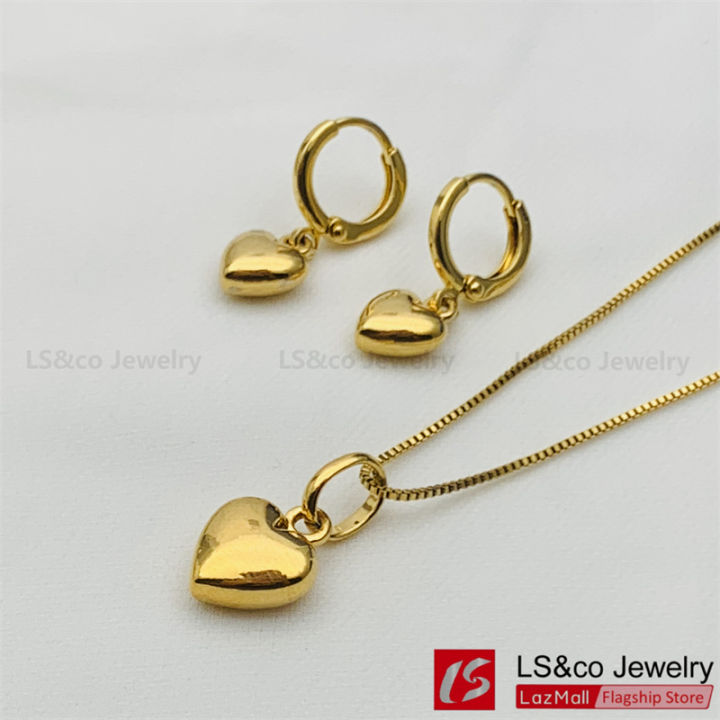 LS co Jewelry 24K Bangkok Gold Plated Jewelry set for women E 1424s Lazada PH
