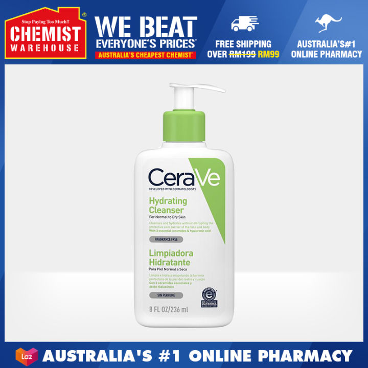CeraVe Hydrating Cleanser 236ml Help The Skin Retain Moisture For