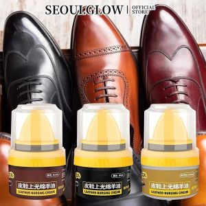 Leather Shoe Cleaner & Repair Cream – Brightening Protective Polish with Protein Care Formula