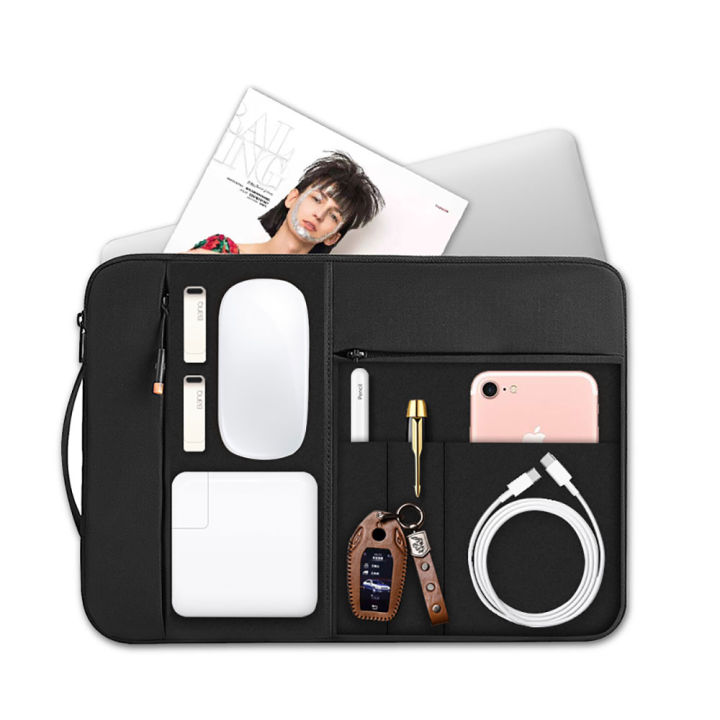 WIWU Laptop Sleeve Bag Compatible with MacBook Air/Pro 13 inch/2024 MacBook  Pro M4 Waterproof Multifunctional Briefcase Bag(Space Gray) Lazada 