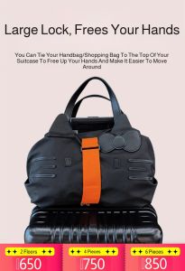 [Free Your Hands] Luggage Elastic Storage Straps Luggage Straps Travel Bag Strapping Straps Handheld Storage Waterproof Leisure Elastic Straps