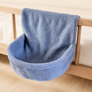 DGFDF Iron Frame Hanging Cat Bed Warm Plush Soft Radiator Cat Hammock Cozy Semicircle Pet Hammock Nest Multi-scene Use