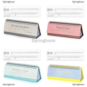 [COD] Springhooe 2026 Korean Calendar Simple Fresh And Creative Desktop Decoration Plan Check In Notebook