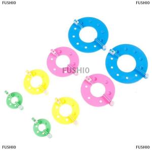 [COD] FUSHI0 8PCS 4 sizes Fluff Ball Weaver PomPom Maker Knitting Loom Kit