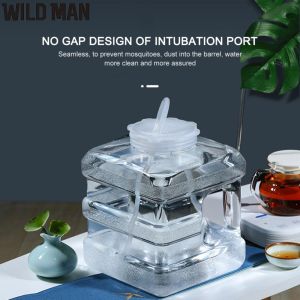 Hiking and Camping 5L Water Bottle Food Grade PC Outdoor Water Jug with Wide Mouth for Easy Filling and Cleaning