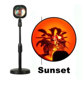 Sunset Lamp Sunset Projection Lamp 180° Rotation Sunset Projector Lamp Romantic Sunset Light Led Rainbow Lamp Night Light
