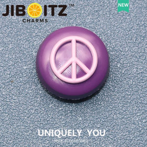 Jibbitz cross charm Shoe Buckle Shoe Accessories Peace Logo DIY Fashion Decorative Buckle
