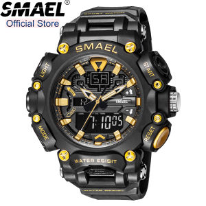 SMAEL นาฬิกาข้อมือผู้ชายยี่ห้อดังแฟชั่นสุดหรูนาฬิกาข้อมือควอตซ์แบบคลาสสิกกีฬาสบายๆกันน้ําได้นาฬิกาของผู้ชาย