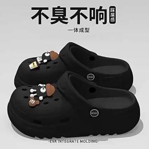 [Free Shipping] New WomenS Summer Clogs Suitable For Outdoor Wear With Non-Slip Soles And Thick Platforms Designed As Beach Sandals For Couples Also Available For Men