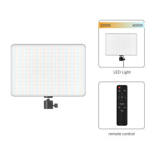 LED Fill Lamp Video Panel Light 3200k-6000k Photography Lighting Live Stream Photo Studio Light With Stand UK Plug