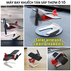 Máy bay khuếch tán sáp thơm tinh dầu ô tô năng lượng mặt trời tặng kèm sáp thơm