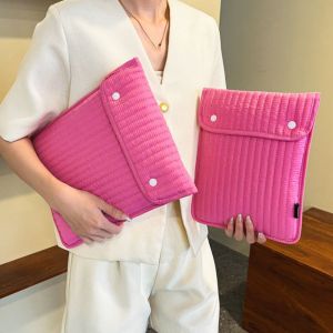 GOLDMINES Simple Solid Laptop Clutch Bag Handbag 11/13 Inch Business Briefcase Bag Portable Large Capacity Computer Storage Bag Women Men