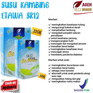 GO MILKU SR12 susu kambing etawa murni dengan 3 variant rasa susu gemuk badan untuk anak dan dewasa aman bayi 6 bulan+