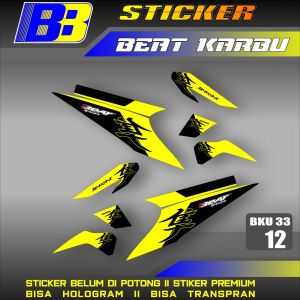 Striping Beat Karbu Carbu tahun 2008 2009 2010 2011 2012 Setiker stiker sticker list variasi BKU 33