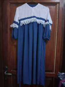 ( SIAP KIRIM ) Gamis Syari Anak Prempuan Set Hijab Pasmina Bahan Cringkle Mix Brokat 4-10 Tahun