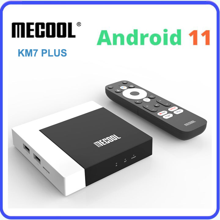 KM7 Plus Android TV Box 11.0 Amlogic S905Y4: 2GB RAM 16GB ROM, 4K HDR Netflix YouTube, WiFi 5G Bluetooth 5.0, Telecomando Mouse G10S Incluso