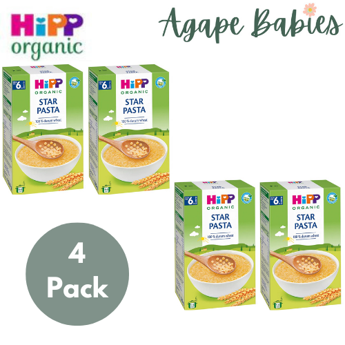 [Bundle Of 4] Hipp Organic Baby Star Pasta 320g (6 Months Up) Exp