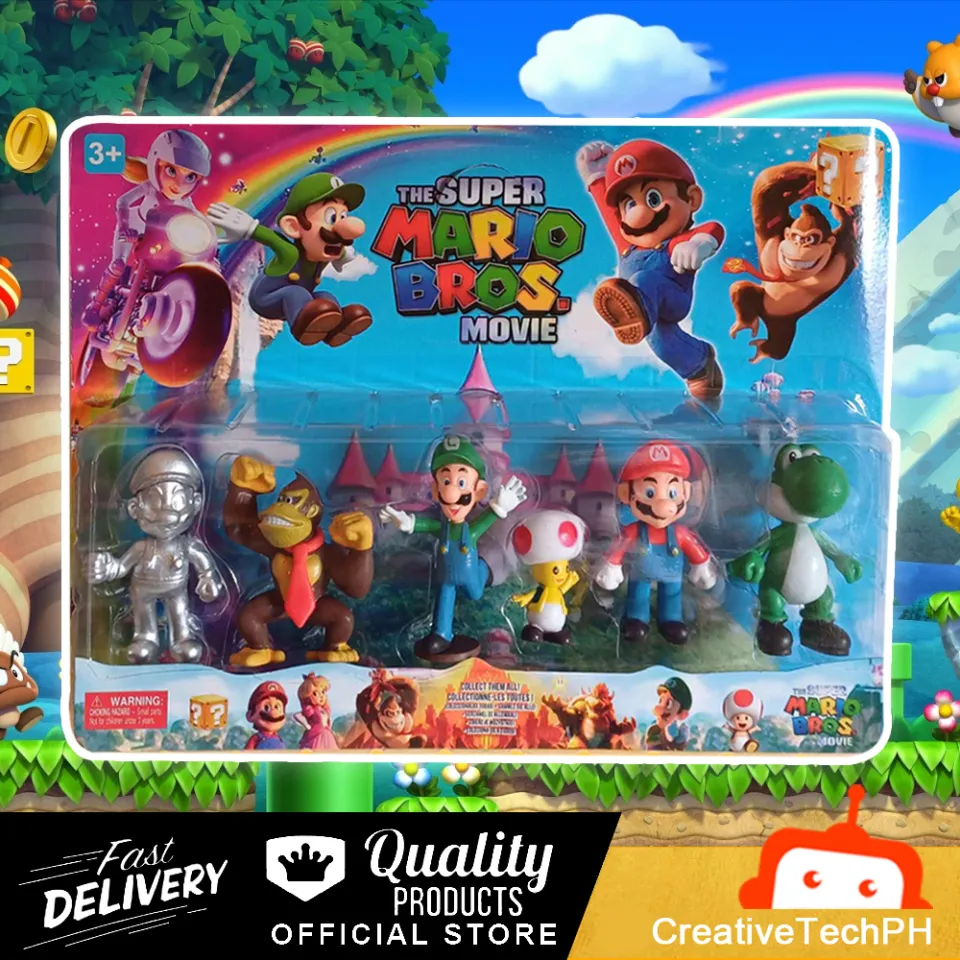 in Super Mario Bros Movie Action Figures Toys for Kids
