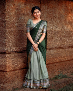 [Pre Order] Kanjiveram Silk Zari lehanga with blouse along with banarasi Duppta (New arrivals Half Saree Noramal / Ready To Wear) ~ Delivery Lead Time : 10 days