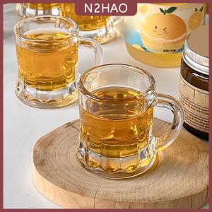 N2HAO  50ml mini pha lê rõ ràng bia Whisky kính bền dày Kính Dễ Thương cốc cà phê Hàn Quốc Sake ly barware ăn uống thanh