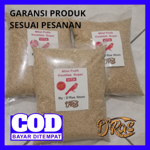 BISA COD!!!milet putih 1kg repack vita || Makanan Burung || BURUNG