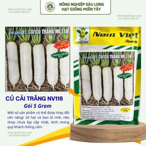 Hạt Giống Cải Củ Trắng F1 NV 116 Siêu Năng Suất – 100g – Nam Việt Seeds