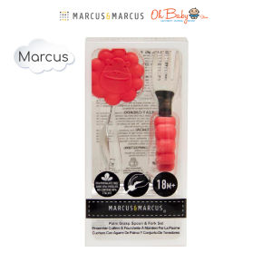 Marcus & Marcus Palm Grasp Spoon & Fork Set for Baby 18m+ | Oh Baby Store