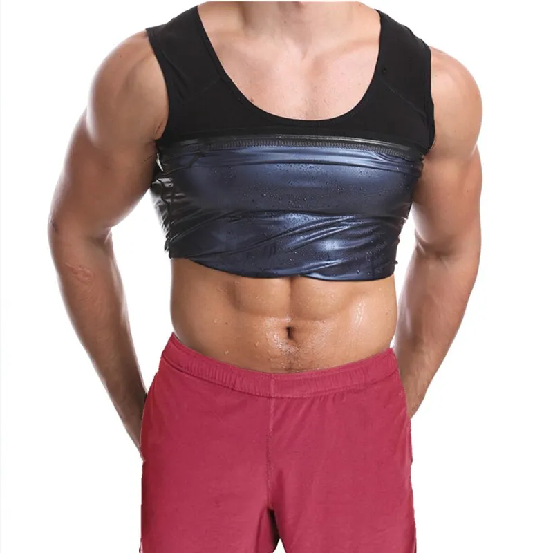 Men Body Shaper Waist Trainer Suit Sweat Vest Slimming Underwear