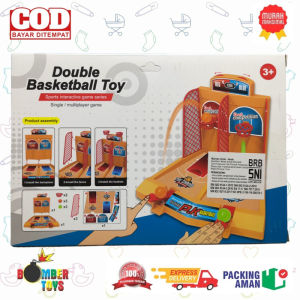 MAINAN ANAK DOUBLE BASKETBALL TOY TANGAN PLAY HOME JARI LOMBA BASKET SERU KOMPETISI BERMAIN KELUARGA