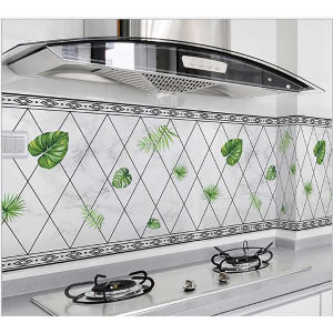 Giấy dán bếp tráng nhôm decal dán bếp hàng cao cấp cách nhiệt dễ lau chùi