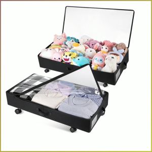 Storage Rack Lightweight with Wheels Storage Box Multi-purpose Smoke Green Durable Family Organize