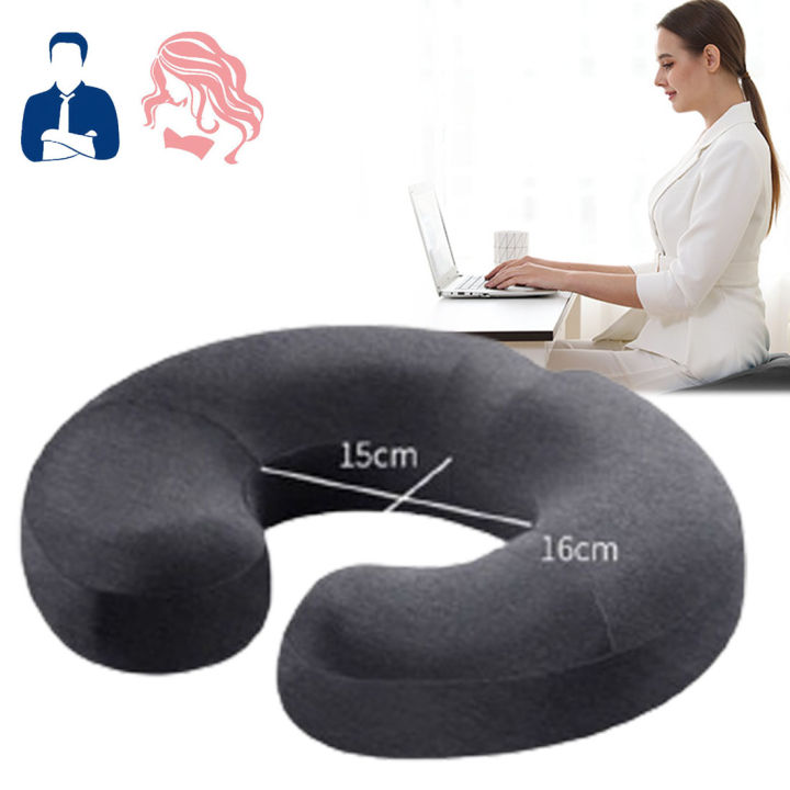 Memory Foam Cushion Hemorrhoid Treatment Cushion Pads for Coccyx Pain Relief Donut Pillow for Home Office Car Lazada