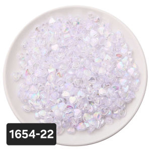 (20 hạt) Hạt Acrylic mạ bóng hình trái timhình ngôi sao năm cánh nhiều màu sắc. Nguyên liệu làm vòng tay trang sức.DIY
