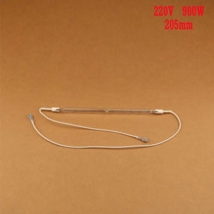 210mm  220V 900W Vacuum Halogen Heat Tube with 20cm Wire for Electric Heater Heating Element Tungsten Lamp