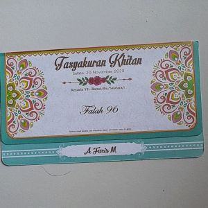 COD (100 pcs) Undangan Khitan Paket Komplit Harga Murah