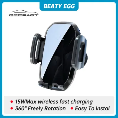 WIRELESS car holder15W Max Wireless fast Charging 360°Rotation