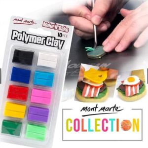 Mont Marte Make n Bake Polymer Clay 10pce