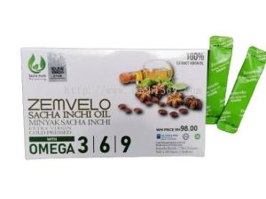 ZEMVELO Sacha Inchi Oil SACHET Minyak Sacha Inci OMEGA 3 6 9 KING