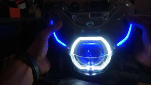 Lampu Depan Biled Mio Gear Rjb D2 Laser Paket Lengkap