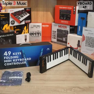 MIDIPLUS VBOARD 49 Bluetooth IOS Midi Controller Portable Lipat