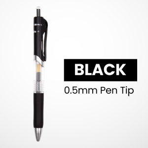 mixshop Black Ink Pen/Gel Pen 0.5mm for Student/Office/Stationery[ K35 PEN [SG READY STOCK]