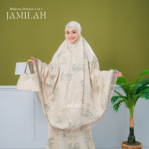 SAKATA - Mukena Maxmara Luxury Silk Dewasa 2in1 Printing Premium Jamilah Series